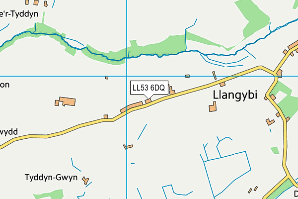 Ysgol Gynradd Llangybi map (LL53 6DQ) - OS VectorMap District (Ordnance Survey)