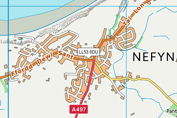 LL53 6DU map - OS VectorMap District (Ordnance Survey)