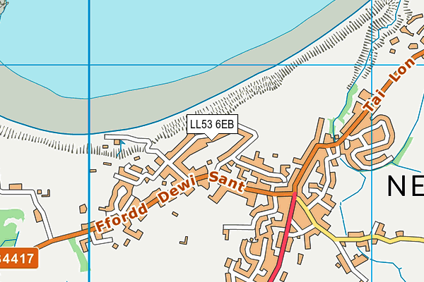 LL53 6EB map - OS VectorMap District (Ordnance Survey)