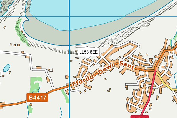 LL53 6EE map - OS VectorMap District (Ordnance Survey)