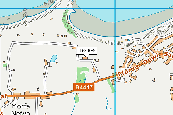 LL53 6EN map - OS VectorMap District (Ordnance Survey)