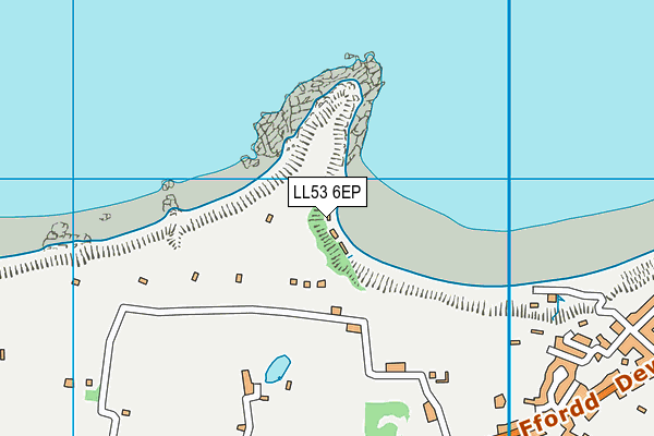 LL53 6EP map - OS VectorMap District (Ordnance Survey)