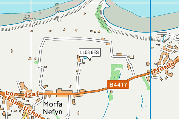 LL53 6ES map - OS VectorMap District (Ordnance Survey)
