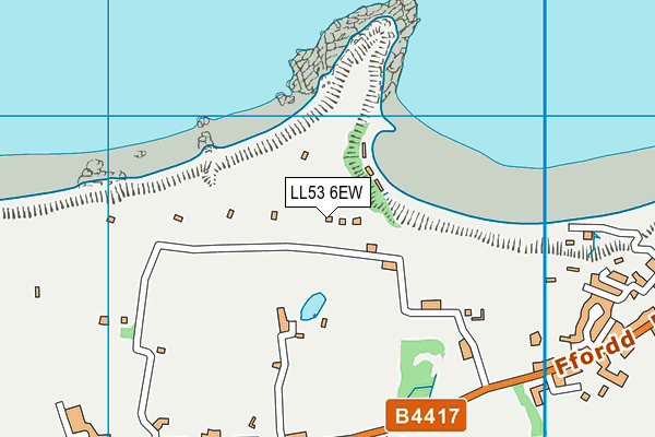 LL53 6EW map - OS VectorMap District (Ordnance Survey)