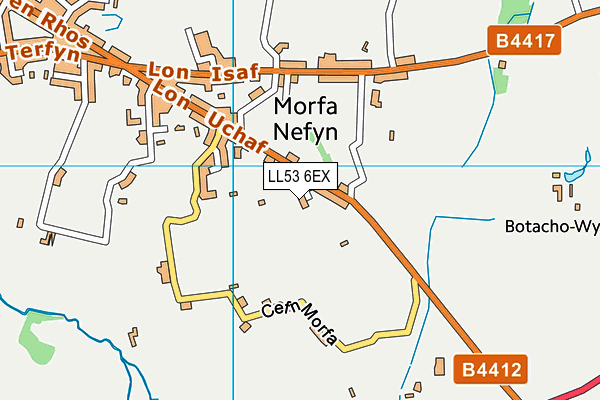 LL53 6EX map - OS VectorMap District (Ordnance Survey)