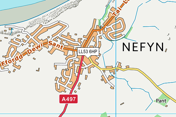 LL53 6HP map - OS VectorMap District (Ordnance Survey)