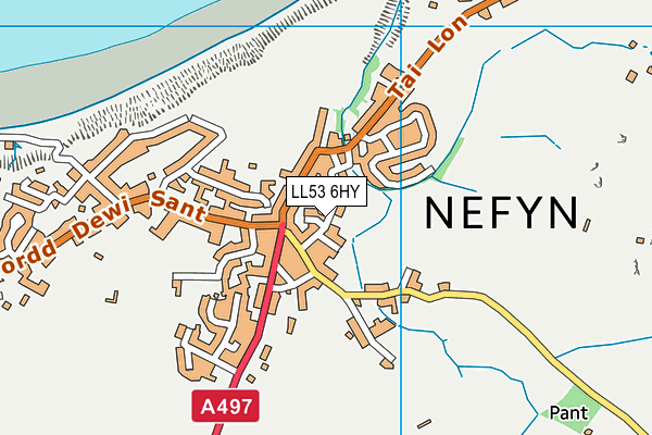LL53 6HY map - OS VectorMap District (Ordnance Survey)