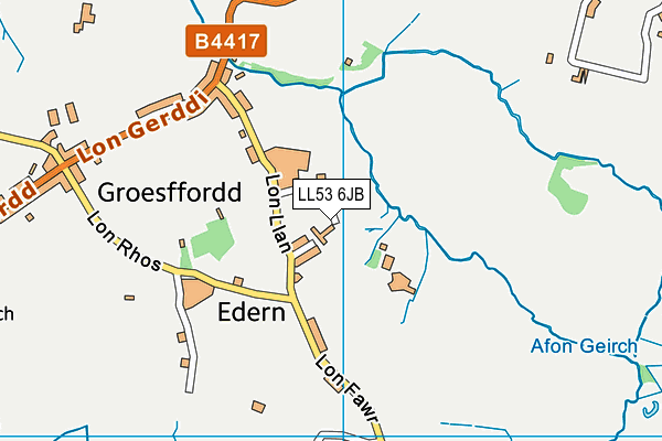 LL53 6JB map - OS VectorMap District (Ordnance Survey)