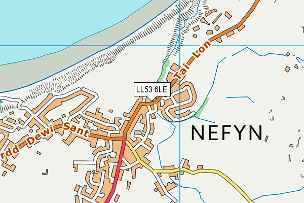 LL53 6LE map - OS VectorMap District (Ordnance Survey)