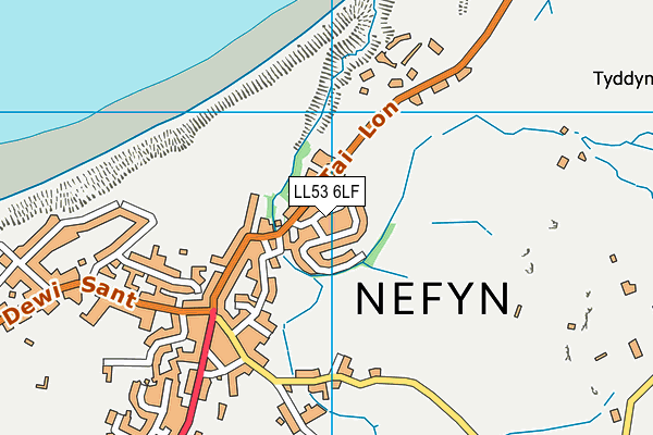 LL53 6LF map - OS VectorMap District (Ordnance Survey)