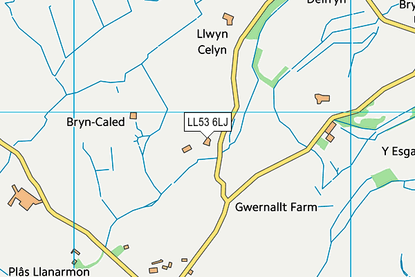 LL53 6LJ map - OS VectorMap District (Ordnance Survey)