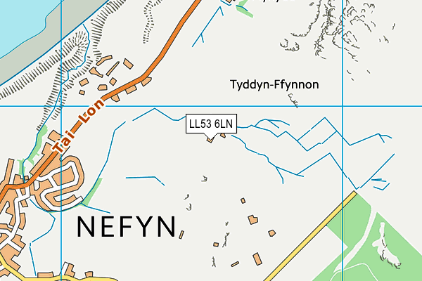 LL53 6LN map - OS VectorMap District (Ordnance Survey)
