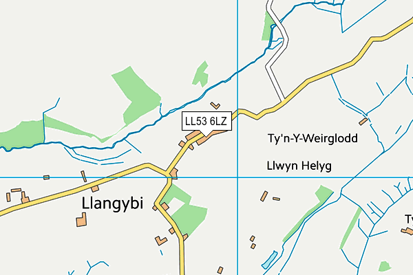 LL53 6LZ map - OS VectorMap District (Ordnance Survey)