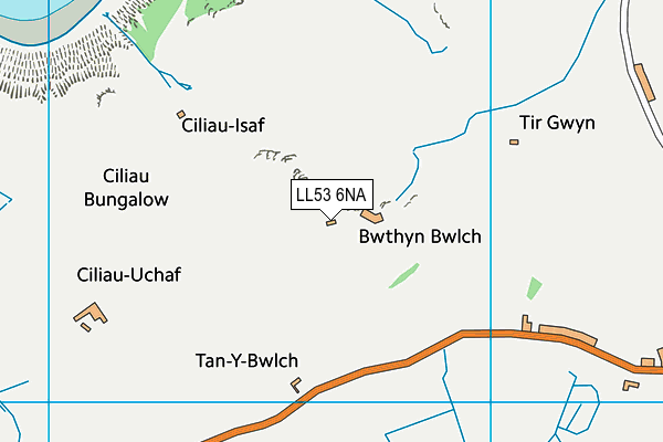 LL53 6NA map - OS VectorMap District (Ordnance Survey)