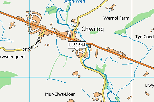 LL53 6NJ map - OS VectorMap District (Ordnance Survey)