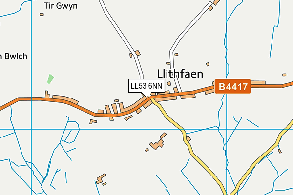 LL53 6NN map - OS VectorMap District (Ordnance Survey)