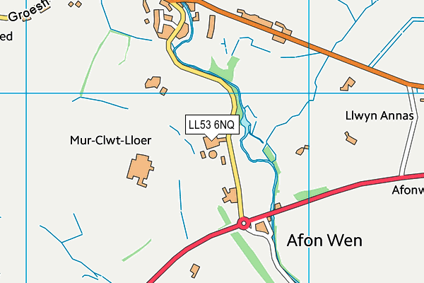 LL53 6NQ map - OS VectorMap District (Ordnance Survey)