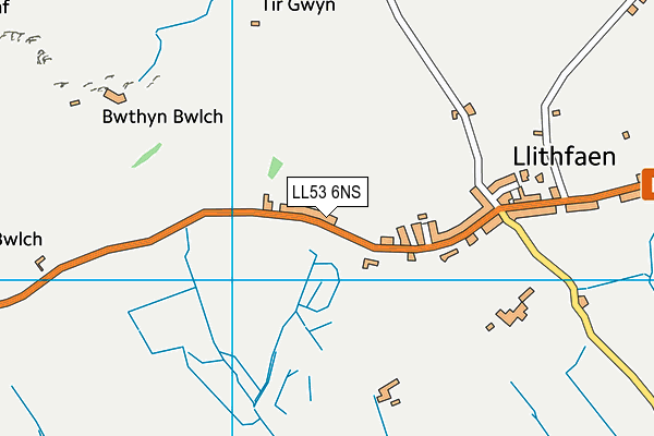 LL53 6NS map - OS VectorMap District (Ordnance Survey)