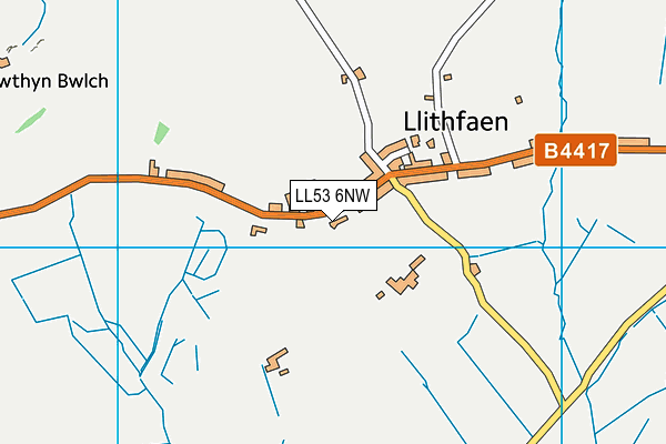 LL53 6NW map - OS VectorMap District (Ordnance Survey)