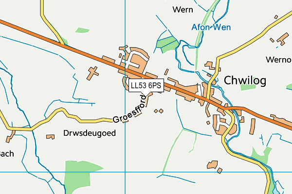 Ysgol Gynradd Chwilog map (LL53 6PS) - OS VectorMap District (Ordnance Survey)