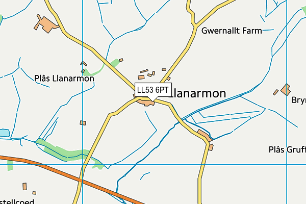 LL53 6PT map - OS VectorMap District (Ordnance Survey)