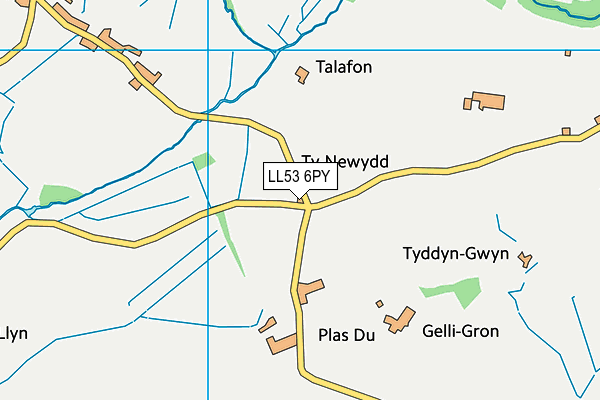 LL53 6PY map - OS VectorMap District (Ordnance Survey)