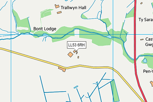 LL53 6RH map - OS VectorMap District (Ordnance Survey)