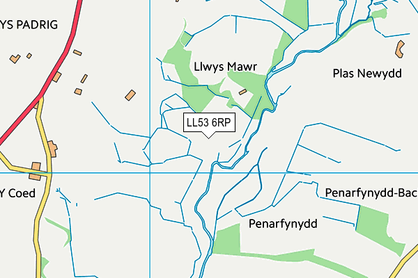 LL53 6RP map - OS VectorMap District (Ordnance Survey)