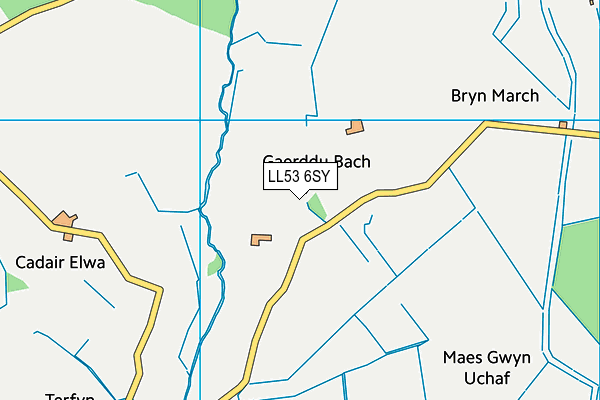 LL53 6SY map - OS VectorMap District (Ordnance Survey)