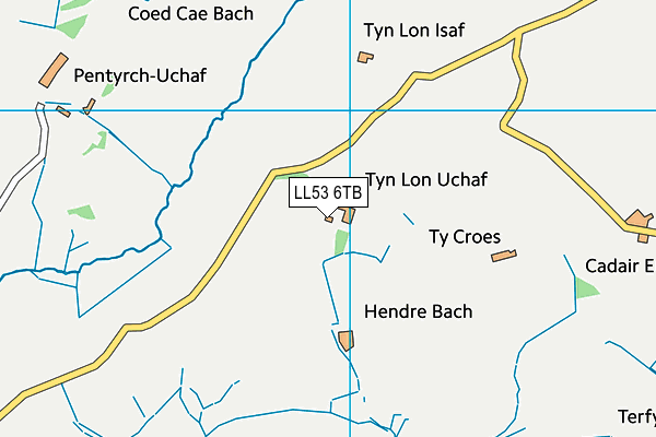 LL53 6TB map - OS VectorMap District (Ordnance Survey)