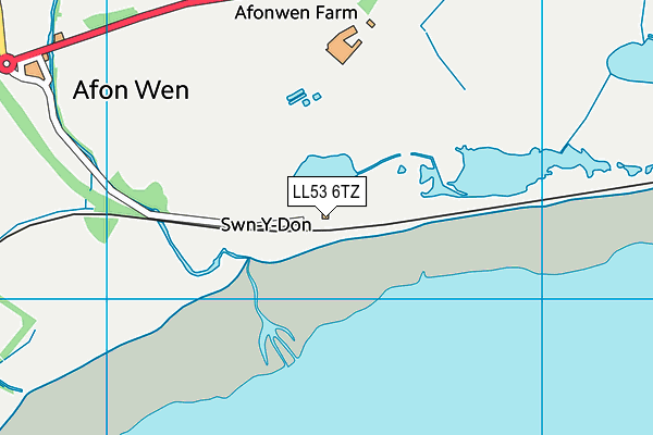 LL53 6TZ map - OS VectorMap District (Ordnance Survey)