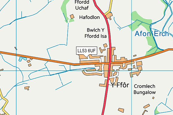 LL53 6UF map - OS VectorMap District (Ordnance Survey)