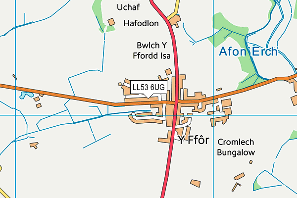 LL53 6UG map - OS VectorMap District (Ordnance Survey)