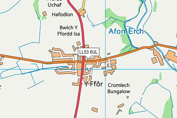 LL53 6UL map - OS VectorMap District (Ordnance Survey)