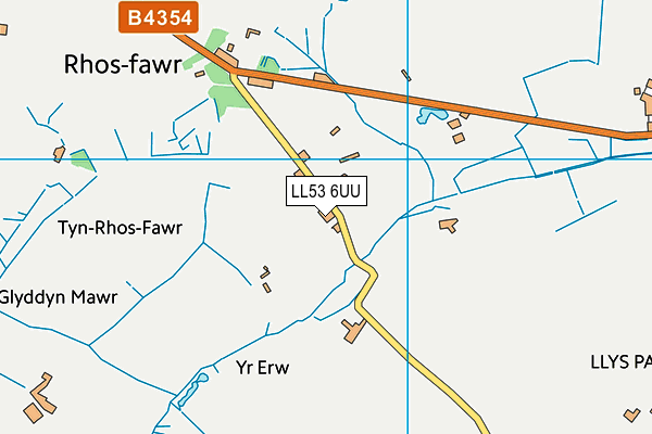 LL53 6UU map - OS VectorMap District (Ordnance Survey)