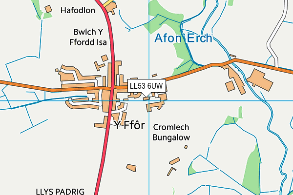 LL53 6UW map - OS VectorMap District (Ordnance Survey)