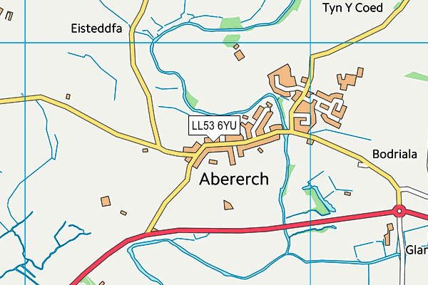 Ysgol Gynradd Abererch map (LL53 6YU) - OS VectorMap District (Ordnance Survey)