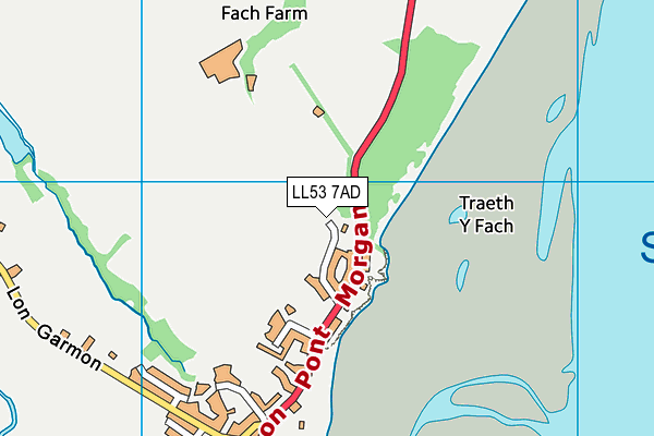 LL53 7AD map - OS VectorMap District (Ordnance Survey)
