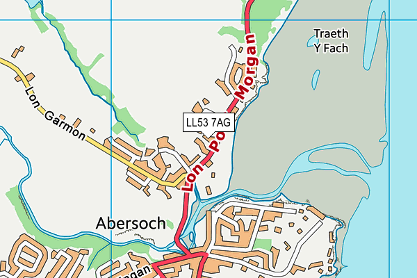 LL53 7AG map - OS VectorMap District (Ordnance Survey)