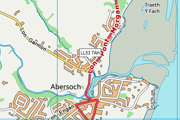 LL53 7AH map - OS VectorMap District (Ordnance Survey)