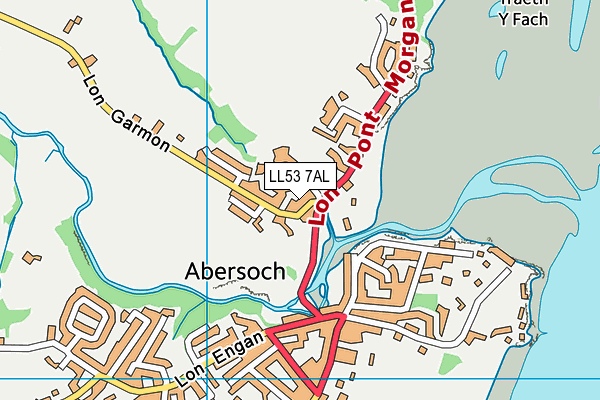 LL53 7AL map - OS VectorMap District (Ordnance Survey)