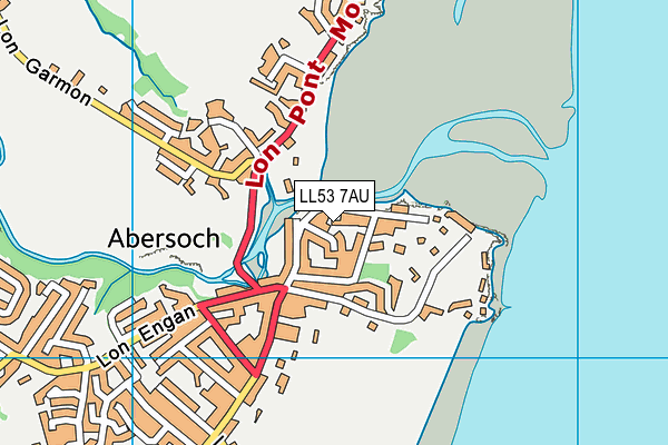 LL53 7AU map - OS VectorMap District (Ordnance Survey)
