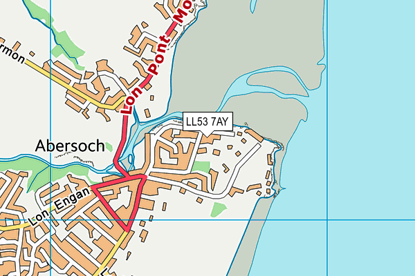 LL53 7AY map - OS VectorMap District (Ordnance Survey)