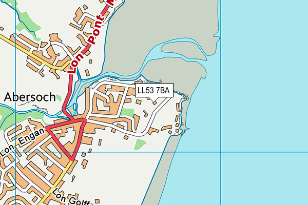 LL53 7BA map - OS VectorMap District (Ordnance Survey)