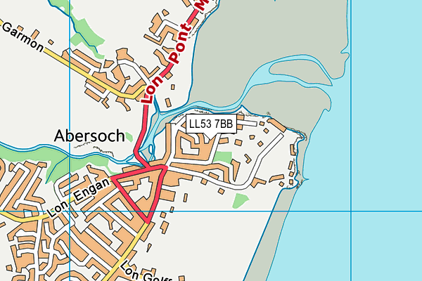 LL53 7BB map - OS VectorMap District (Ordnance Survey)
