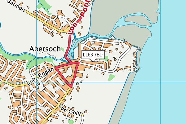 LL53 7BD map - OS VectorMap District (Ordnance Survey)