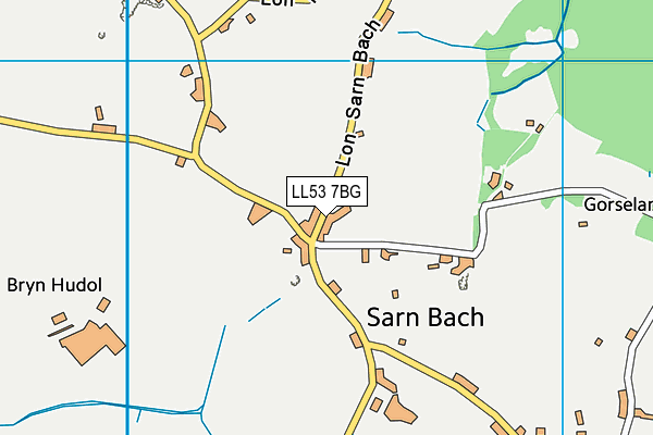 LL53 7BG map - OS VectorMap District (Ordnance Survey)