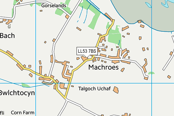 LL53 7BS map - OS VectorMap District (Ordnance Survey)