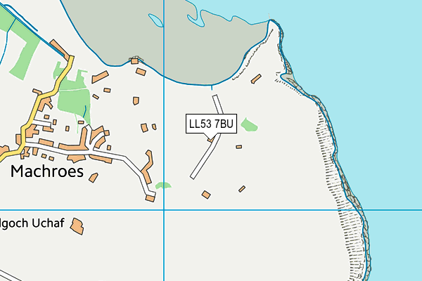 LL53 7BU map - OS VectorMap District (Ordnance Survey)