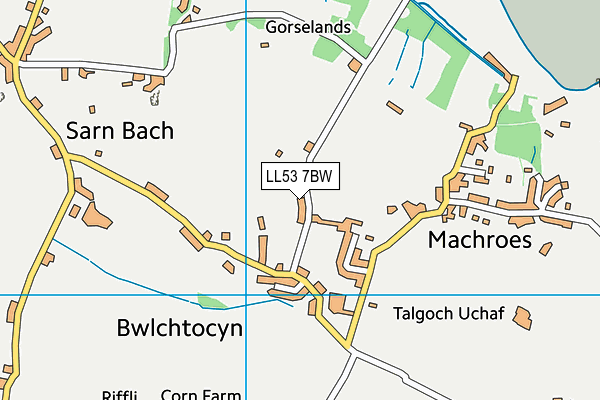 LL53 7BW map - OS VectorMap District (Ordnance Survey)